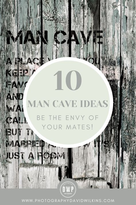 Creating a man cave & stuck for inspiration? Explore these 10 ideas to create a man cave theme that will be the envy of your mates! #mancave #mancaveideas #mancavedecor Man Cave Names, Man Cave Colors, Outdoor Man Cave, Man Cave Ideas, Accent Wall Paint, Man Cave Wall Art, Man Caves, Rustic Art, Men Quotes