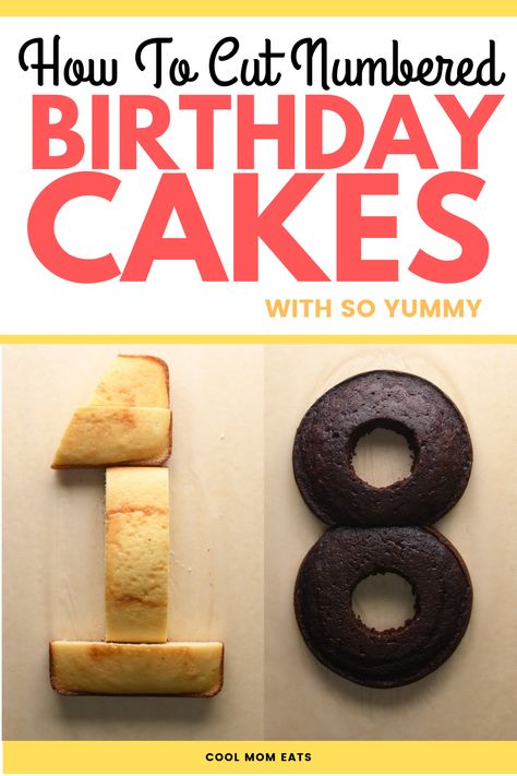 Learn how to cut numbered birthday cakes with tutorials from So Yummy. There's nothing better than a homemade kid's birthday cake made by mom. Click to get the tutorials | Cool Mom Eats | Birthday Cakes | Cake Ideas | Party Ideas | Cake Decorating | Kids Cakes | Cakes DIY | Homemade Cakes #numberedcakes Nine Cake Number, Nine Birthday Cake, Birthday Cake Ideas For Mom, Cake Ideas For Mom, Race Track Cake, Number Birthday Cakes, Cakes Easy, 8th Birthday Cake, Easy Cakes