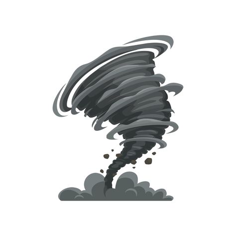 Black cartoon tornado, storm cyclone or typhoon Tornado Illustration Art, Cyclone Painting, Cyclone Illustration, Typhoon Illustration, Cyclone Images, Cyclone Drawing, Typhoon Drawing, Tornado Cartoon, Hajj Illustration