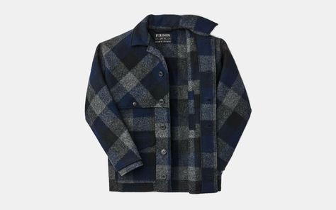 Filson Double Mackinaw Wool Cruiser Jacket | GearMoose Mackinaw Cruiser, Womens Luggage, Country Store, Free Range, American Heritage, The Double, Jacket Sale, Black Charcoal, Sewing Inspiration