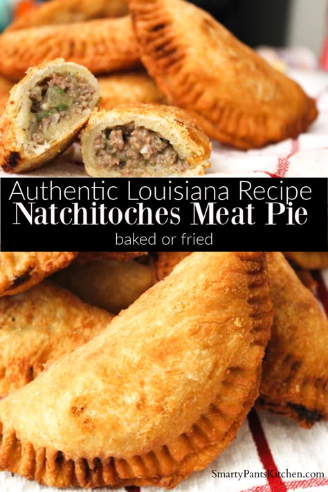 Natchitoches Meat Pie Recipe, Authentic Louisiana Recipes, Meat Pie Recipe, Hand Pie Recipes, Fried Pies, Meat Pies, Louisiana Recipes, Creole Recipes, Empanadas Recipe