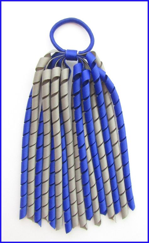 Dark Royal Blue Dark Grey Korker Ponytail Streamer Ponytail Streamer, Dark Royal Blue, Scotland Uk, Bow Hair Accessories, My Pet, Ponytail Holder, Ponytail Holders, Blue Dark, Grosgrain Ribbon