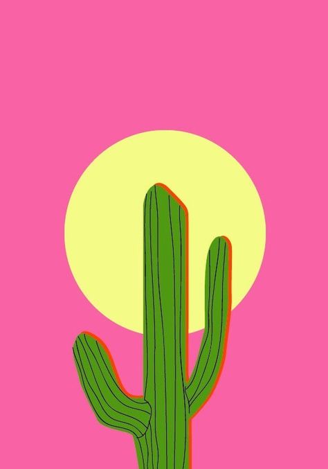 Cactus Design Illustration, Mexico Aesthetic Drawing, Aestethic Paintings Ideas Easy, Cactus Illustration Art, Cactus Digital Art, Cactus Drawing Aesthetic, Cute Cactus Painting, Cactus Illustration Design, Pastel Painting Aesthetic