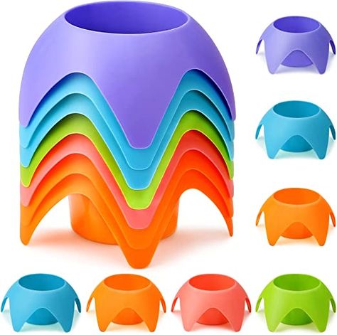 Beach Vacation Essentials Accessories - Beach Drink Cup Holder Sand Coasters, Beach Trip Must Haves Sand Cup Holders for Women Adults Family Friends(Multicolor, 7 Pack) Beach Trip Must Haves, Beach Cup Holder, Beach Vacation Accessories, Beach Vacation Essentials, Beach Cups, Beach Drink, Beach & Sand Toys, Plastic Beach, Accessories Beach