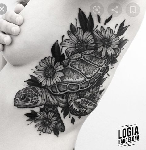 Matching Bff Tattoos, Turtle Tattoo Designs, Hip Thigh Tattoos, Mom Tattoo Designs, Sea Tattoo, Elements Tattoo, Floral Tattoo Sleeve, Pretty Tattoos For Women, Bff Tattoos