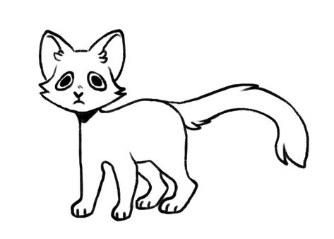 PLEASE READ, UPDATE 2020 - FREE Derp Cat Base by Griwi on DeviantArt Ozomilku Art, Cat Drawing Tutorial, Cats Art Drawing, Chibi Cat, Warrior Cat Drawings, Anime Boy Sketch, Cat Base, Warrior Cats Art, Free Cats