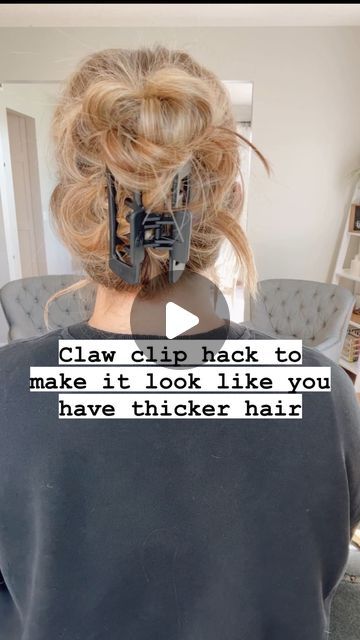 Easy Hair Tutorials | Hairstyles | Hair Growth on Instagram: "Quick, save this claw clip hairstyle that makes it look like you have thicker, fuller hair! 🙌🏻🎉

Hi bestie, I’m Mandi! 👋🏻 Here to help you easily style, manage and grow your hair! Be sure to follow me for other easy and quick hair tutorials and tips on how to completely transform your hair.🤩

And if you haven’t yet, fill out my 🆓 hair consult in my profile and I’ll send you personalized product and routine recommendations for your specific hair type & goals! 🫶🏻 

#hairtutorial #hairtutorials #clawclip #clawcliphairstyle #bohohair #messybun #hairstyle #hairstyles #thickerhair #hairhack #hairhacks #fallhair #longhairstyles #longhairstyle" Messy Claw Clip Hairstyles, Hi Bestie, Easy Hair Tutorials, Claw Clip Hairstyles, Claw Clip Hairstyle, Clip Hairstyle, Quick Hair, Thicker Fuller Hair, Clip Hairstyles