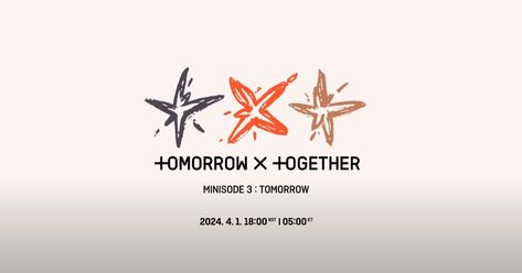 TXT / TOMORROW X TOGETHER minisode 3: TOMORROW 2024.04.01 18:00 KST | 05:00 ET #TXT #TOMORROWXTOGETHER #TXTminisode3TOGETHER #TOMORROWXTOGETHERminisode3TOGETHER #minisode3TOMORROW #SOOBIN #YEONJUN #BEOMGYU #TAEHYUN #HUENINGKAI Taehyun Hueningkai, Beomgyu Taehyun, Txt Tomorrow, Tomorrow X Together, Literally Me, My Vibe, Mini Albums, Quick Saves