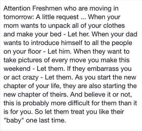 Way too ahead of myself, but this is too good to pass on. Tips on dropping child off at college dorm. LoL Going To College Quotes, College Mom Quotes, Indiana State University, About Study, College Mom, Going To College, College Quotes, Kids Moves, Baby One More Time