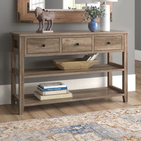 Nibbi 47" Console Table Cabin Bathroom, Entry Tables, Wood Console Table, Wood Console, Patio Furniture For Sale, Rectangular Table, Outdoor Tables, Pet Furniture, Sofa Table