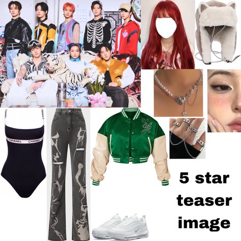 Outfits Inspired By Kpop Idols, 5 Star Outfit Skz, S Class Inspired Outfits Skz, Hellevator Skz Outfit, Han Inspired Outfits, Skz Shifting Outfits, 9th Member Of Stray Kids Outfit, Skz 9th Member Outfits Girl, Skz Inspired Outfit