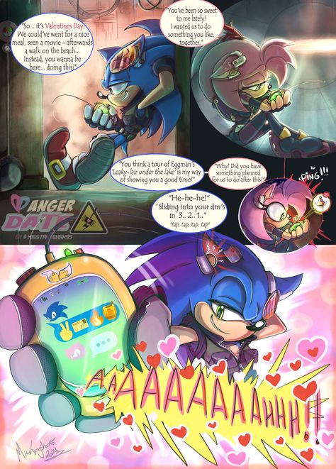 Sonic X Amy, Sonamy Comic, Sonic X, Sonic And Amy, Sonic Funny, Sonic Fan Characters, Doodle Inspiration, It's Never Too Late, Hedgehog Art