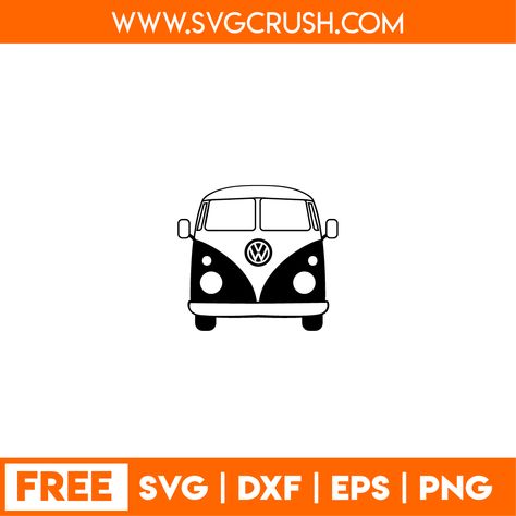 Vw Bus Svg Free, Vw Bus Svg, Volkswagon Van, Car Svg, Cricut Svg Files Free, Free Svg Files For Cricut, Volkswagen Van, Laser Cut Wood Crafts, Vw T1