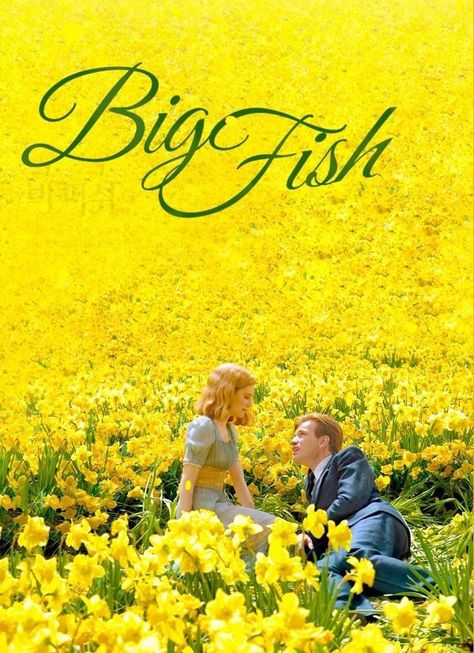 Yellow Movie Poster, Big Fish Movie Poster, Big Fish Movie, Couple Reference, Happy Movie, Pose Couple, Yellow Poster, Yellow Photography, Rabbit Wallpaper