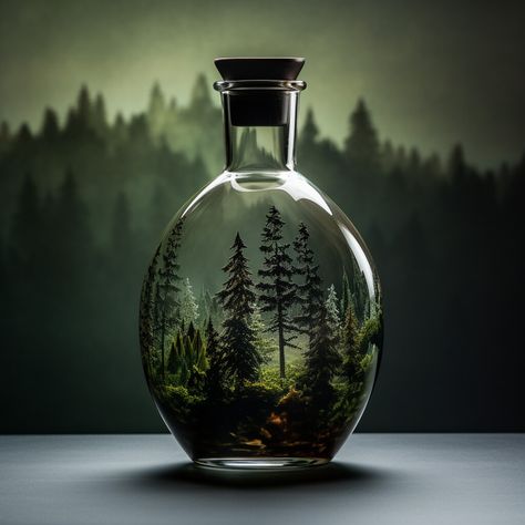 Jar Image, Green Jungle, The Beauty Of Nature, Unique Image, Ecosystem, Glass Jar, Awe Inspiring, Intricate Details, Glass Jars