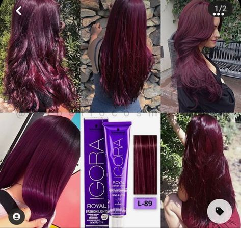 Hair Dye Hacks, Pelo Color Vino, Wine Hair Color, Hair Color Plum, Best Hairstyles For Women, Magenta Hair, Plum Hair, Wine Hair, Red Hair Inspo