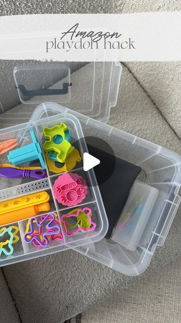 Andrea Vowels on Instagram: "Playdoh Storage✨🤩 Comment SHOP for links! This is the perfect way to keep all my toddlers playdoh organized! He has been loving the homemade pkaydoh I made for him and the best part is…it’s edible in case they want to give it a try! #amazonhome #amazonkids #amazonmama #amazonfamily #momhack #amazonfinds #amazonfavorites #mamahack #mamahacks #pkaydohstorage" Playdoh Organization Storage, Play Doh Storage Ideas, Playdoh Storage Ideas, Playdoh Storage, Mom Hacks, Play Doh, Storage Organization, Good Things, Instagram