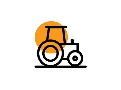 Tractor Outline Tattoo, Simple Tractor Tattoo, Small Tractor Tattoo, Mining Logo, Tractor Logo, Tractor Drawing, Motor Logo, Mechanics Logo, Farm Logo Design