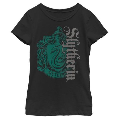 Girl's Harry Potter Slytherin Dark Badge Logo Graphic Tee Black Large - Walmart.com Slytherin House Crest, Slytherin Harry, Wingardium Leviosa, Harry Potter Girl, Movie Logo, Harry Potter Slytherin, Harry Potter Kids, Harry Potter Style, Neville Longbottom