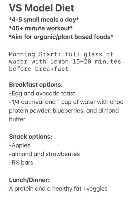 Vs Angel Meal Plan, Victorias Secret Model Diet Plan, Model Meal Plan Diets, Vs Model Meals, Vs Model Breakfast, Vs Angels Diet, Vs Models Workout, Victoria’s Secret Diet Plan, Vs Angels Workout