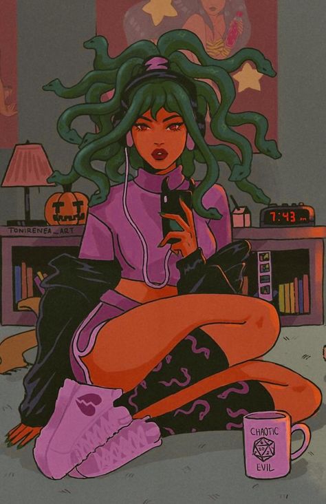 Medusa Drawing, Medusa Costume, Simple Anime, Drawing Cartoon Characters, Pencil Art Drawings, 90s Anime, Diy Dress, Diy Costumes, Girl Drawing