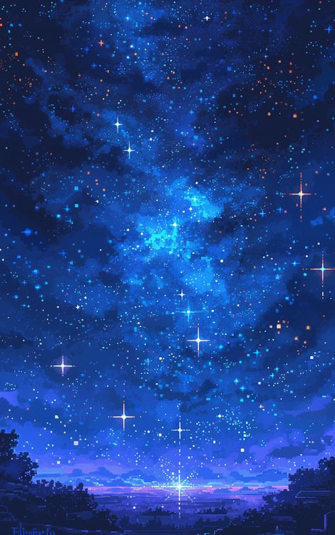 what no light pollution nights look like Fantasy Stars Aesthetic, Night Sky Art Wallpaper, Pixel Art Space Background, Genshin Night Sky, Pixel Sky Wallpaper, Lighting Background Images Hd, Colorful Sky Aesthetic, Pixel Art Night Sky, Night Sky Phone Wallpaper