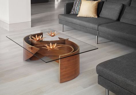 Beautiful Wave coffee table for your contemporary home decor Furniture Gadgets, Unusual Coffee Tables, Unique Coffee Table Design, Modern Glass Coffee Table, Center Table Living Room, Coffee Table Design Modern, Set Sofa, Stylish Coffee Table, Unique Coffee Table