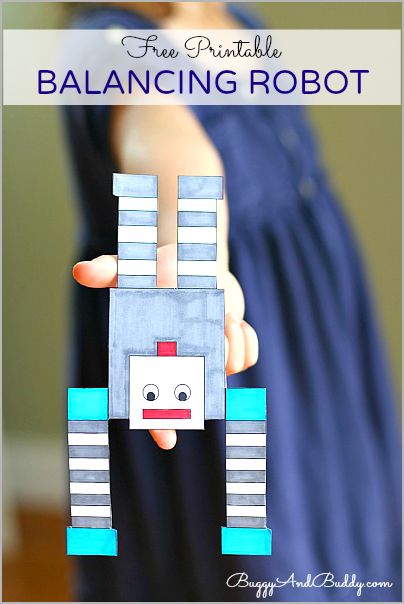 Such a cool way to explore balance and gravity! Science for Kids: Make a Balancing Robot! (FREE Printable)~ Buggy and Buddy Robot Free Printable, Balancing Robot, Wood Lanterns, Robot Craft, Science Club, Lantern Centerpieces, Wood Lantern, Force And Motion, Preschool Science