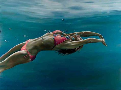 Eric Zener Eric Zener, San Francisco Symphony, Underwater Painting, Hudson River School, Paint Photography, Underwater Art, Digital Museum, Underwater Photos, Collaborative Art