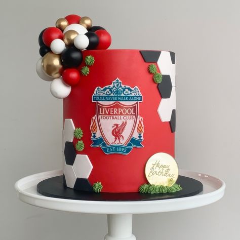 One for all the Liverpool fans! #YNWA ❤️ ⚽️ #liverpoolcake #footballcake #liverpoolfootballcake #footballercake #footycake #soccercake #lfc #birthdaycake #celebrationcake #sportscake Liverpool Birthday Cake, Lfc Cake, Liverpool Cake, Soccer Cake, Football Cake, Liverpool Fans, One For All, Mini Cake, Liverpool Football Club