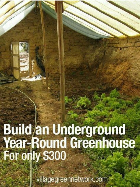 Underground Greenhouse, Round Building, Greenhouse Plans, Aquaponics System, Diy Greenhouse, Garden Greenhouse, Greenhouse Gardening, Veggie Garden, Growing Food