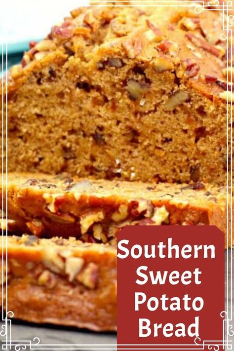 Sweet Potato Pecan Bread, Gluten Free Sweet Potato Bread, Sweet Potato Bread Recipe Easy, Recipes Using Sweet Potatoes, What To Make With Sweet Potatoes, Southern Sweet Potato Cake Recipe, Savory Sweet Potatoes, Sweet Potato Bread Recipe, Canned Sweet Potato Recipes