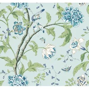 Wallcovering | Kravet York Wallpaper, Navy Wallpaper, Drops Patterns, W Wallpaper, Leaf Wallpaper, Accent Wallpaper, Burke Decor, Tea House, Robins