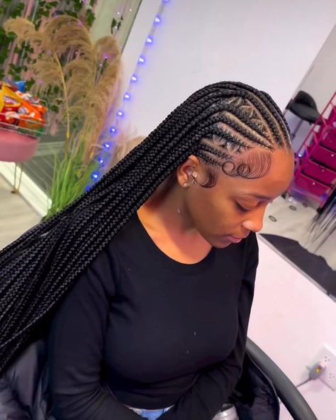 Hair Braid Designs, Cornrow Styles, Feed In Braids Hairstyles, Goddess Braids Hairstyles, Cute Braided Hairstyles, Box Braids Hairstyles For Black Women, Braids Hairstyles Pictures, Braided Cornrow Hairstyles, Cute Box Braids Hairstyles