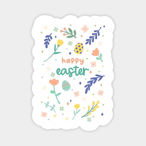 a picture of a cute conceptIt is fitting for Easter. -- Choose from our vast selection of magnets to match with your desired size to make the perfect custom magnet. Pick your favorite: Movies, TV Shows, Art, and so much more! Available in two sizes. Perfect to decorate your fridge, locker, or any magnetic surface with. Easter Happy, Happy Stickers, Easter Stickers, Custom Magnets, Happy Easter, Funny Stickers, Custom Stickers, Favorite Tv Shows, Sticker Design