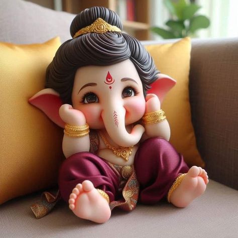 God Cartoon, Bal Ganesha, Ganesha Wallpaper, Bal Ganesh, Ganesh Rangoli, Clay Ganesha, Photos Of Ganesha, Ajith Kumar, Feather Garland