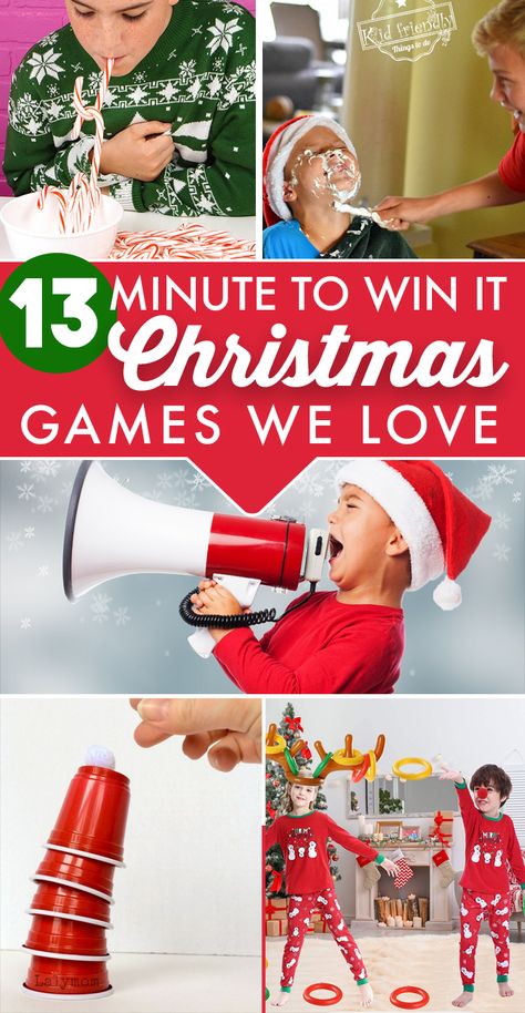 13 Best Christmas Minute to Win It Games - Love and Marriage Minute To Win It Games Christmas, Minute To Win It Christmas, Christmas Minute To Win It, Xmas Games, Fun Christmas Party Games, Fun Christmas Games, Origami Ball, Christmas Games For Family, Minute To Win It Games