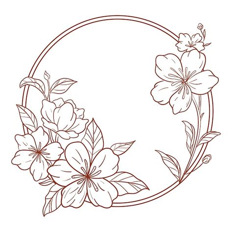 Free Vector | Engraving hand drawn floral wreath collection Floral Embroidery Patterns Drawings, Rose Wreath Drawing, Easy Floral Drawing, Flower Wreath Drawing, Floral Wreath Drawing, Mural Flowers, Hat Burning, Botanical Drawing, Wreath Drawing