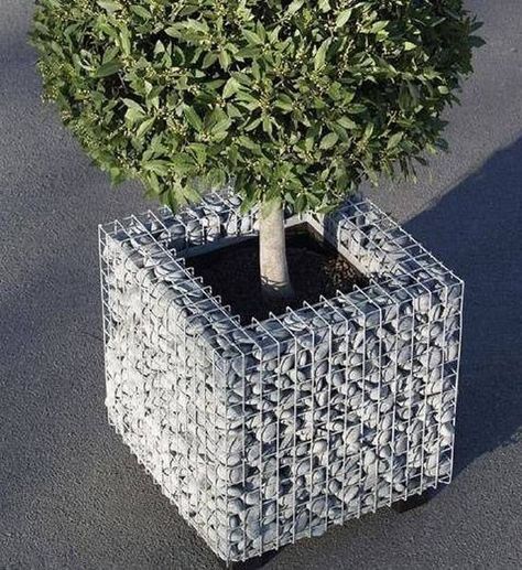 Gabion Wall Design, Gabion Fence, Gabion Baskets, Tanaman Pot, Gabion Wall, Hemma Diy, Garden Features, Fence Design, Garden Wall