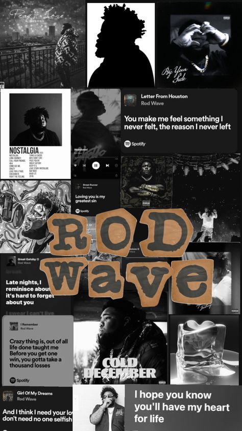 Rod Wave Lyrics Wallpaper, Rod Wave Wallpaper, Rod Wave Collage, Waves Lyrics, Dope Captions For Instagram, Waves Wallpaper Iphone, Wave Wallpaper, Pretty Wallpaper Ipad, Tupac Pictures