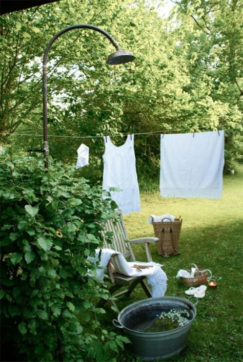 Clothes Hanging, Down On The Farm, Outdoor Shower, Slow Living, The Grass, Clothes Line, Vintage Farmhouse, Event Styling, Dream Garden