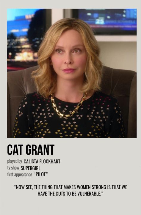 minimal polaroid character poster for cat grant from supergirl Cat Grant Supergirl, Supergirl Cat Grant, Supergirl Characters, Supergirl Cast, Cat Grant, Ally Mcbeal, Character Posters, Melissa Supergirl, Character Poster