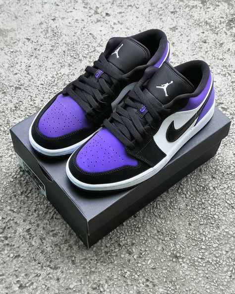 254 Likes, 6 Comments - Authentic Legit Original (@strong_republicph) on Instagram: “Jordan 1 Low Court Purple Size 8, 8.5, 9, 9.5, 10, 10.5 US Available ₱7,500 Brandnew On Hand Legit…” Jordan 1 Low Court Purple Outfit, Nike Takkies, Air Jordan 1 Low Court Purple, Jordan 1 Low Court Purple, Nike Casual Shoes, Sneakers Nike Jordan, Pink Nike Shoes, Jordan Shoes Girls, Pretty Shoes Sneakers