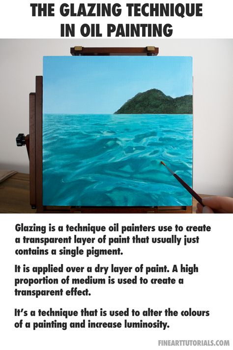 Glazing Art Painting, Glazing Oil Painting, Oil Paint Techniques, Painting Knowledge, Artists Room, How To Oil Paint, Oil Painting Basics, Oil Painting Tips, Learning Art