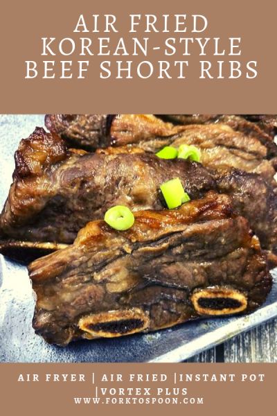 Air Fryer, Korean-Style Beef Short Ribs Korean Style Beef, Cooking Short Ribs, Boneless Short Ribs, Boneless Beef Short Ribs, Beef Short Rib Recipes, Short Ribs Recipe, Air Fryer Oven Recipes, How To Cook Beef, Air Fryer Dinner Recipes