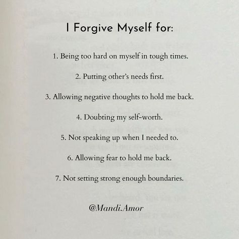 In the depths of my own healing journey, I discovered a profound truth: self-forgiveness isn’t weakness—it’s the most radical act of self-love. For years, I was my own harshest critic. I’d replay every mistake, every moment of self-doubt like a painful soundtrack. The inner dialogue was brutal: “You’re not enough. You should have done better.” But healing isn’t linear, and growth isn’t perfect. Each point of forgiveness is a breakthrough. Forgiving myself for being too hard on myself during... Pouring Into Myself, Healing Myself, Radical Self Love, Radical Forgiveness, Inner Dialogue, Tough Times, Forgive Me, Healing Journey, Not Enough