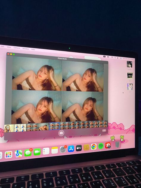 Zoom Picture Aesthetic, Imac Photo Booth Aesthetic, Mac Book Photobooth Aesthetic, Macbook Pics Aesthetic, Macbook Instagram Photo, Photobooth Pictures Macbook Aesthetic, Mac Book Selfie, Mac Book Picture Ideas, Macbook Camera Selfie Aesthetic