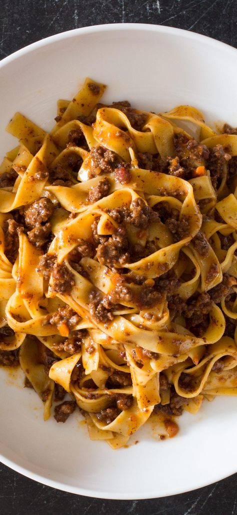 Easy Bolognese, Tagliatelle Bolognese, Bolognese Pasta, Bolognese Recipe, Italian Recipes Traditional, America's Test Kitchen Recipes, Bolognese Sauce, Cooks Illustrated, Americas Test Kitchen