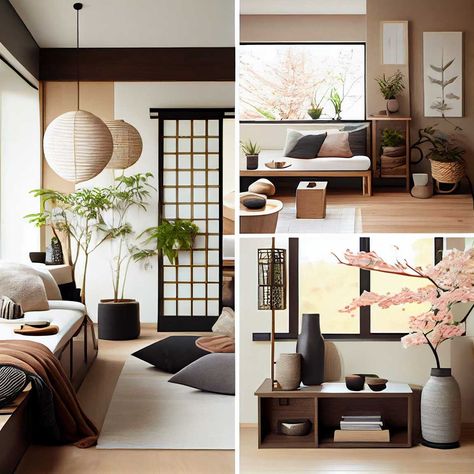 Zen Interior Design Living Room, Bedroom Japanese Style, Japandi Style Bedroom, Bedroom Japandi, Zen Interior Design, Japandi Bedroom Design, Japanese Style Bedroom, Interior Japandi, Japandi Bedroom