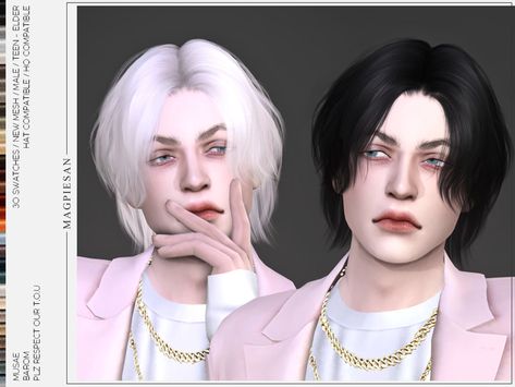 Sims 4 Men Clothing, Sims 4 Hair Male, Mod Hair, Pelo Sims, Sims Four, Sims Hair, Spring Hairstyles, Retro Hairstyles, Sims 4 Clothing